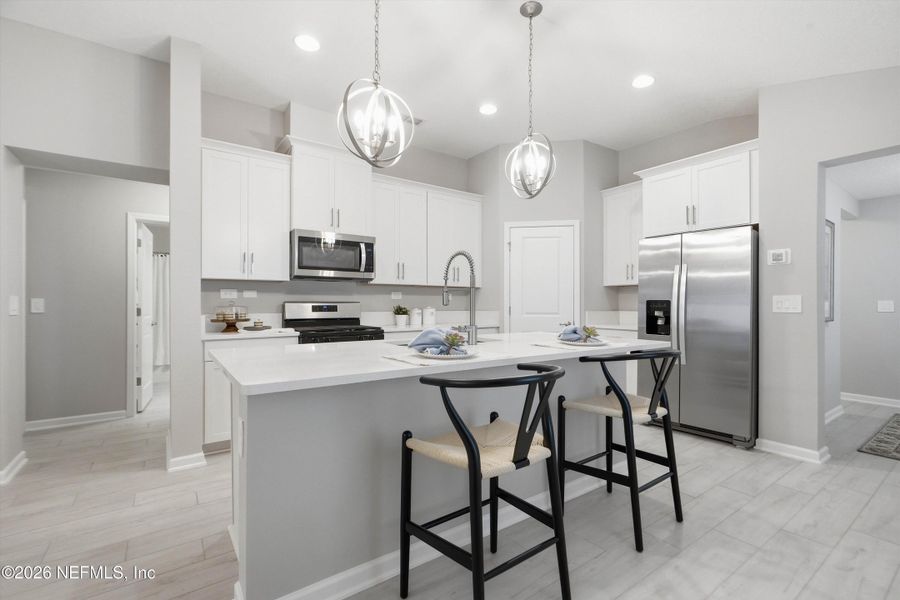 Furnished interior view inside a new home in , St. Augustine (Image 10).