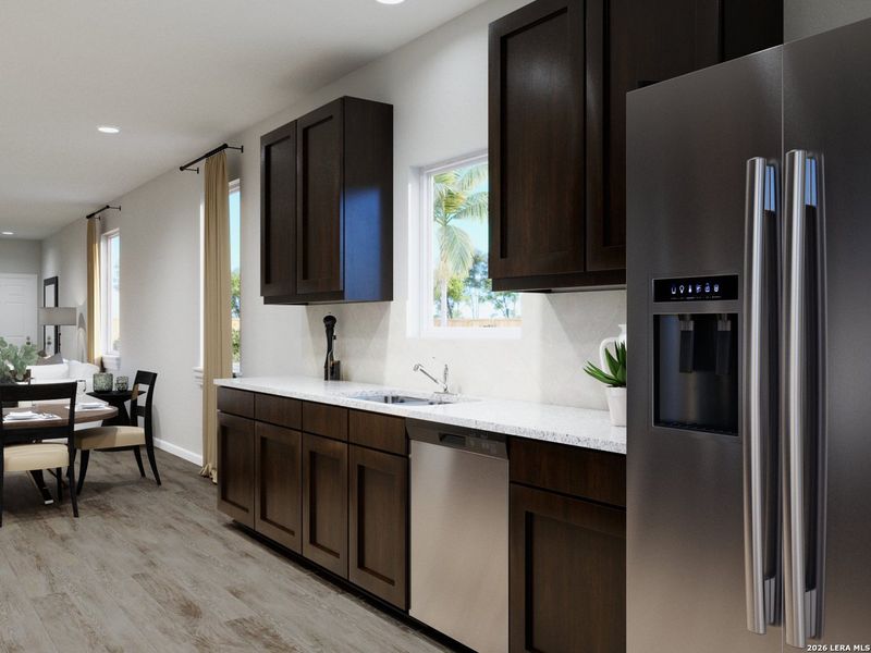 Furnished interior view inside a new home in Melissa Ranch, San Antonio (Image 8).