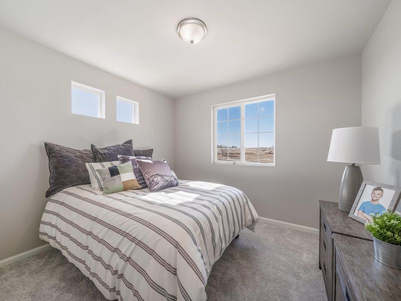 Furnished interior view inside a new home in Thompson River Ranch, Johnstown (Image 18).