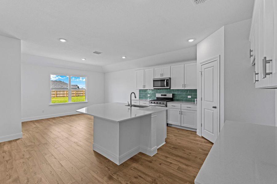 Furnished interior view inside a new home in Railhead, Cedar Creek (Image 13). Furnished interior view inside a new home in Railhead, Cedar Creek (Image 13).