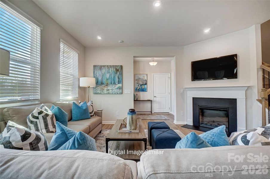 Furnished interior view inside a new home in Bailey Run, Charlotte (Image 14).
