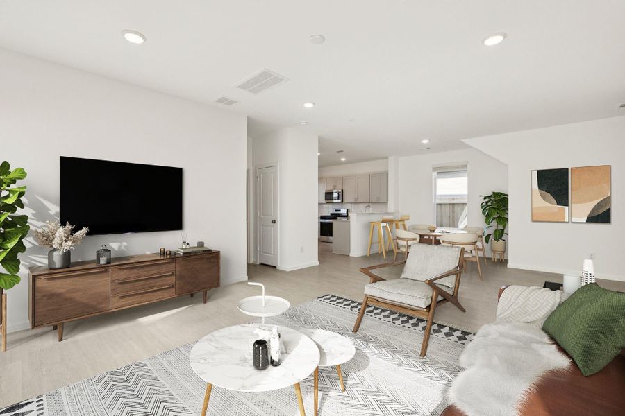 Furnished interior view inside a new home in Montgomery Bend, Montgomery (Image 9).