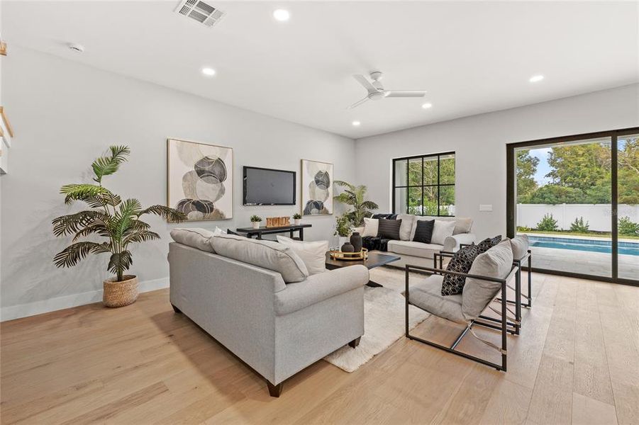 Furnished interior view inside a new home in College Park, Orlando (Image 38). Furnished interior view inside a new home in College Park, Orlando (Image 38).