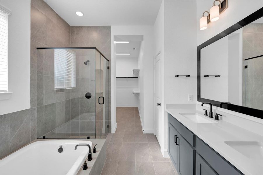 Furnished interior view inside a new home in Prairieland Village - Grove Collection, Cypress (Image 6).