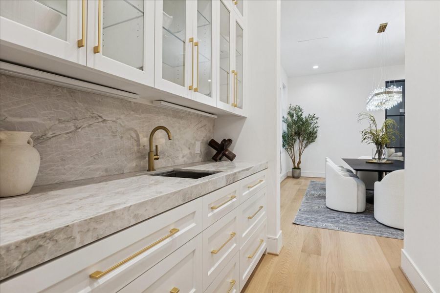 Furnished interior view inside a new home in , West University Place (Image 6).