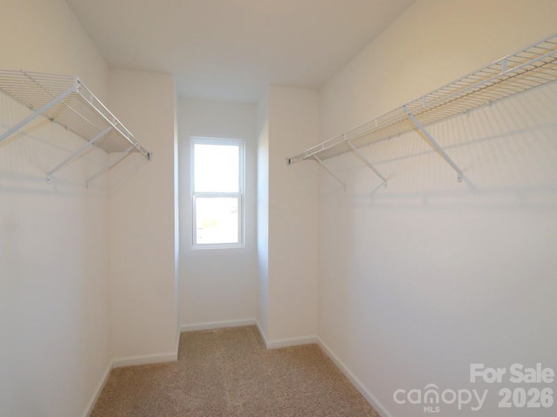 Owners walk-in closet