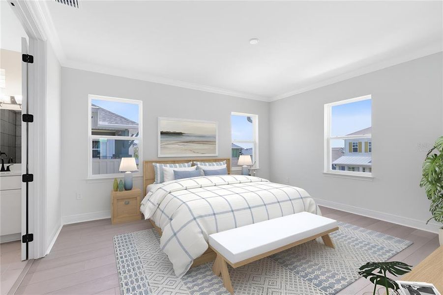 Virtually staged image.