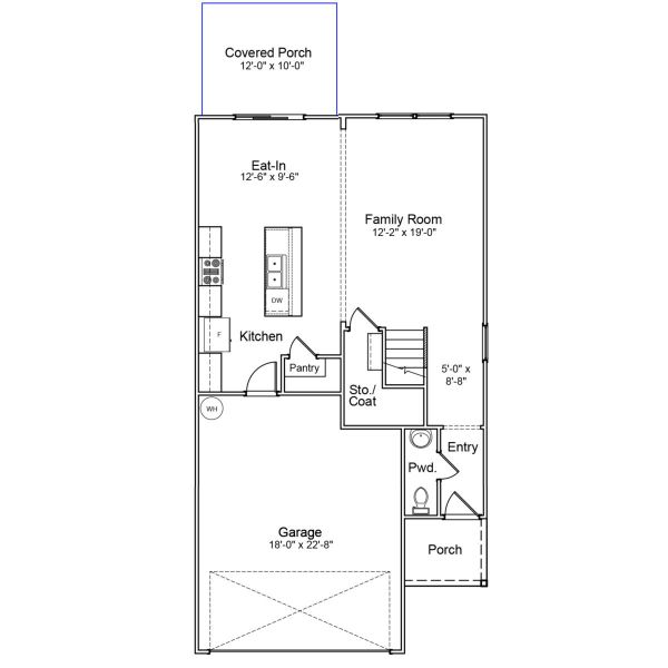 2D floor plan layout of this home in Pinecrest, West Columbia, SC (Image 3).