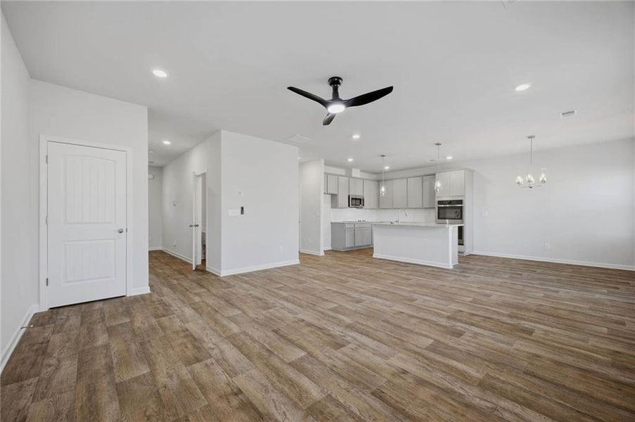 Spacious, unfurnished interior of a new home in Preserve at AG Village, Perry (Image 31). Spacious, unfurnished interior of a new home in Preserve at AG Village, Perry (Image 31).