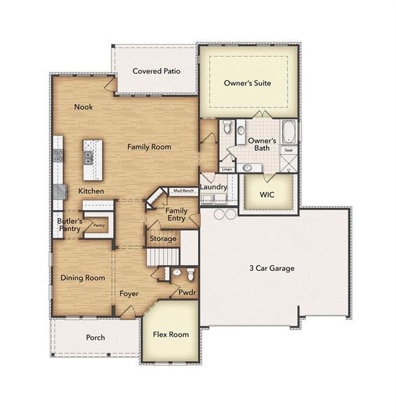 View of room layout