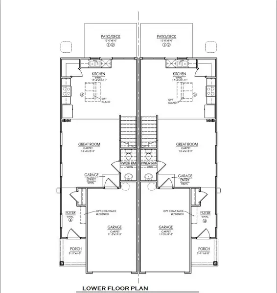2D floor plan layout of this home in Champions Village at Cherry Hill, Pendleton, SC (Image 3).