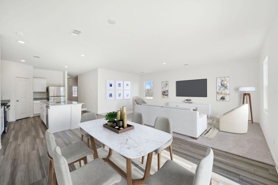 Representative furnished interior of a home built from the Firefly by Starlight Homes in Ashland, Angleton (Image 4).