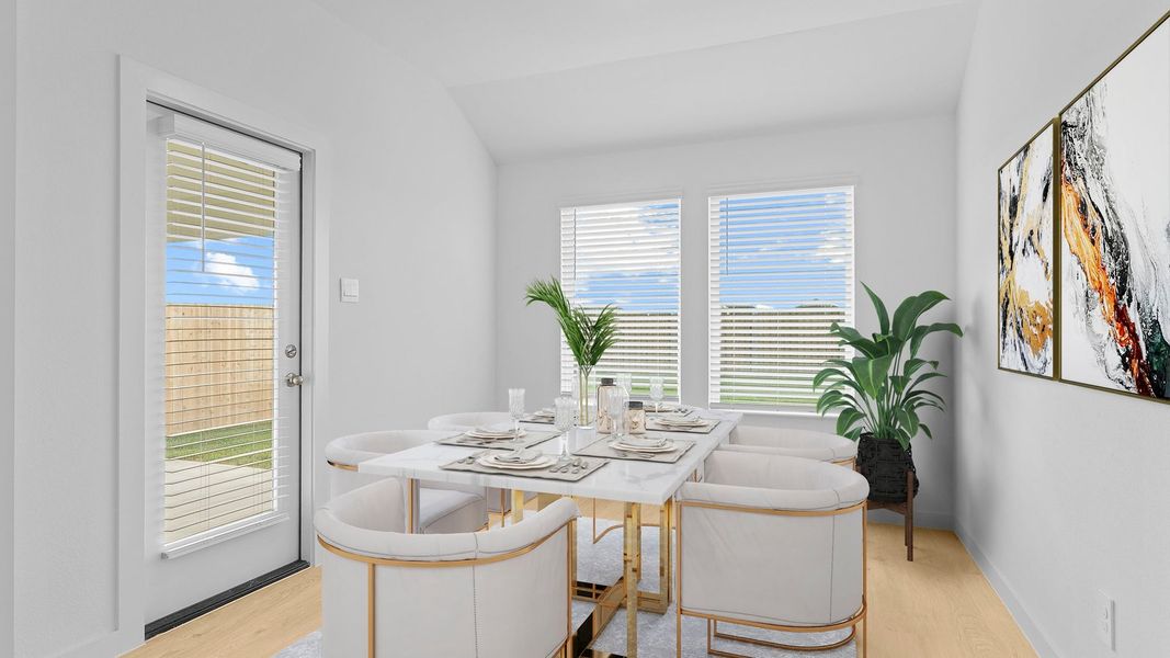 Furnished interior view inside a new home in Tamarron, Fulshear (Image 12).