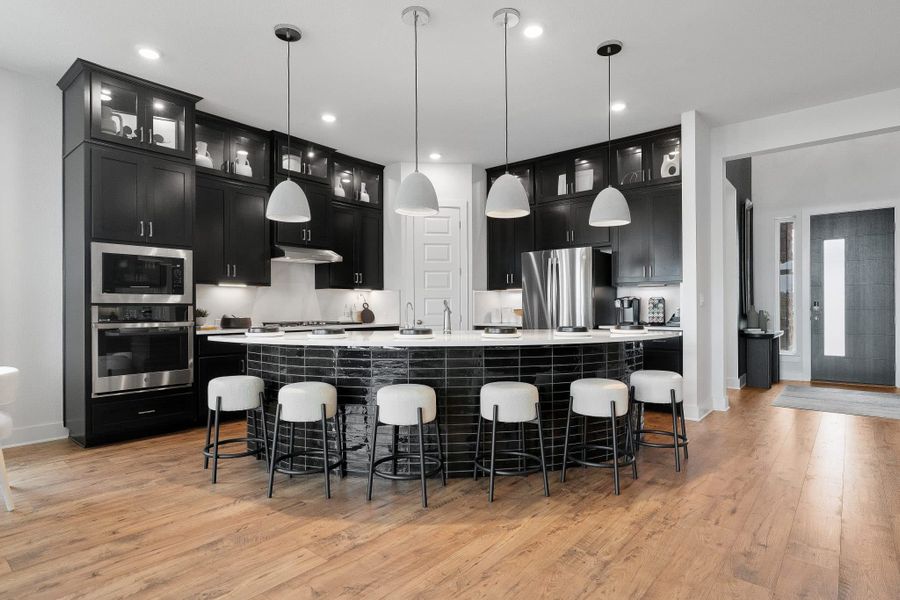 Representative furnished interior of a home built from the Madison by Chesmar Homes in Grange, Katy (Image 4).