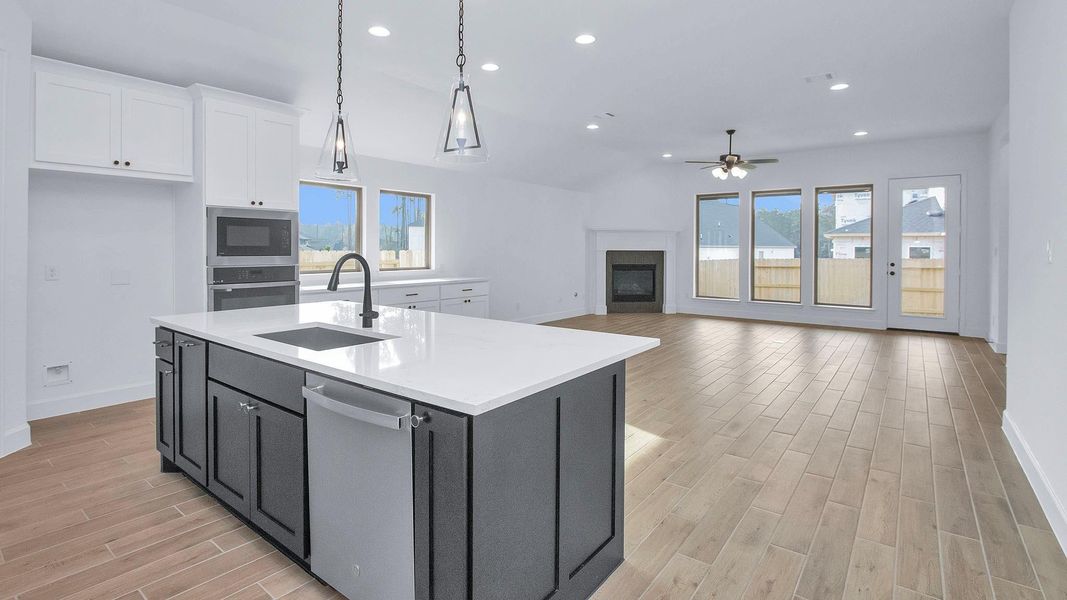 Furnished interior view inside a new home in Woodhavyn 50', Magnolia (Image 5).