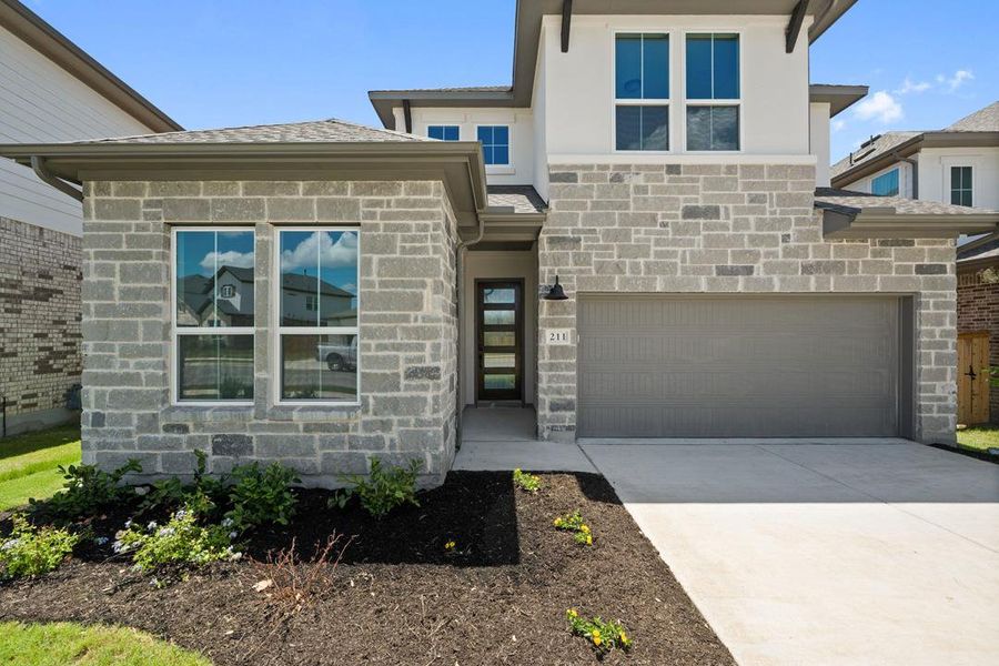 Exterior details and patio area of a home in Heritage, Dripping Springs (Image 4).
