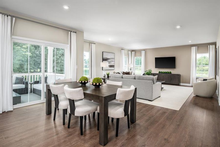 Representative furnished interior of a home built from the Corsica by Ryan Homes in Muirwood, Murfreesboro (Image 7).