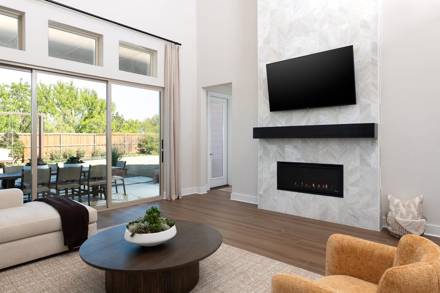 Representative furnished interior of a home built from the Evelyn by Tri Pointe Homes in The Meadows, Denton (Image 7). Representative furnished interior of a home built from the Evelyn by Tri Pointe Homes in The Meadows, Denton (Image 7).