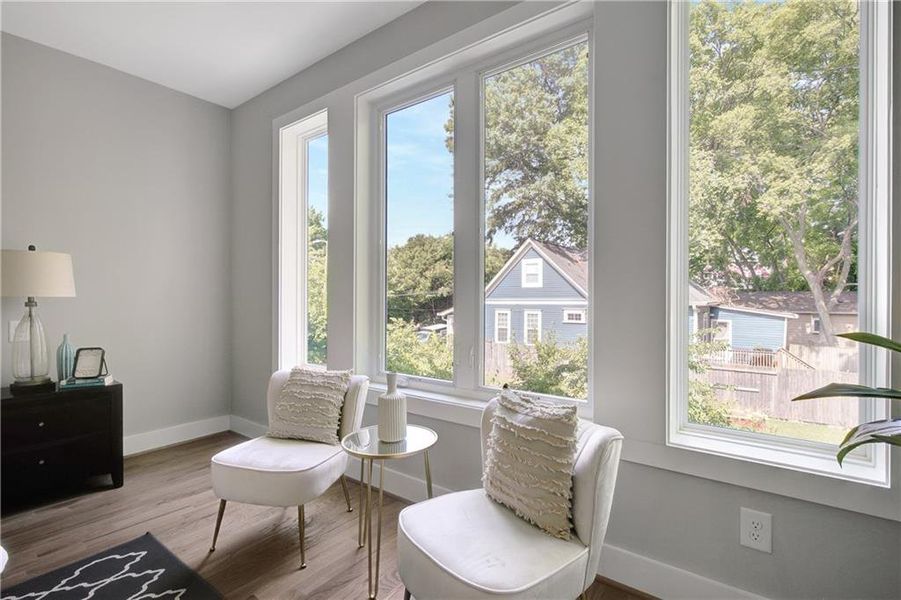 Furnished interior view inside a new home in , Atlanta (Image 47).