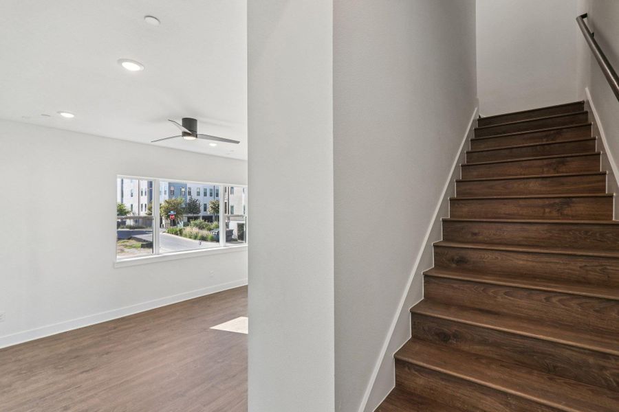 Spacious, unfurnished interior of a new home in The Grove, Austin (Image 24).