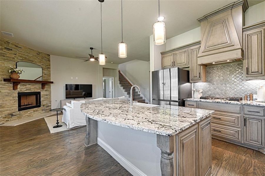 Furnished interior view inside a new home in Parks at Panchasarp Farms, Burleson (Image 5).