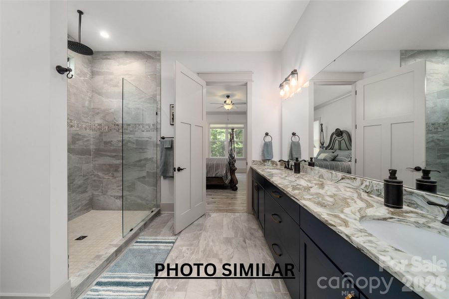 Furnished interior view inside a new home in , Hendersonville (Image 22).