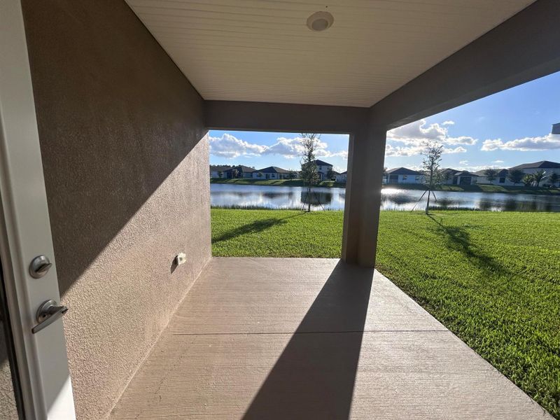 Exterior details and patio area of a home in Waterstone 52, Fort Pierce (Image 3).