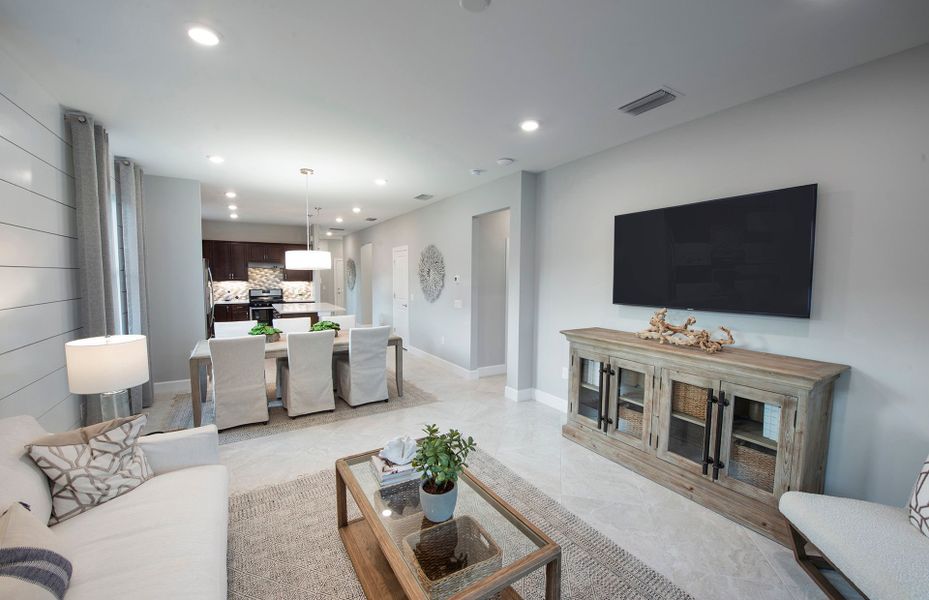 Furnished interior view inside a new home in Del Webb Sunbridge, St. Cloud (Image 32). Furnished interior view inside a new home in Del Webb Sunbridge, St. Cloud (Image 32).