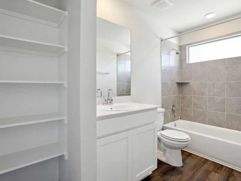 Furnished interior view inside a new home in Waterstone Village, Kyle (Image 6).
