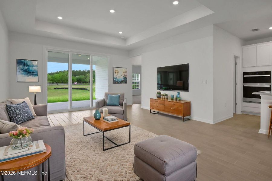 Furnished interior view inside a new home in Amberly, Green Cove Springs (Image 10). Furnished interior view inside a new home in Amberly, Green Cove Springs (Image 10).