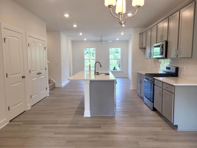 Furnished interior view inside a new home in Enclave at Traditions Townhomes, Wake Forest (Image 4).