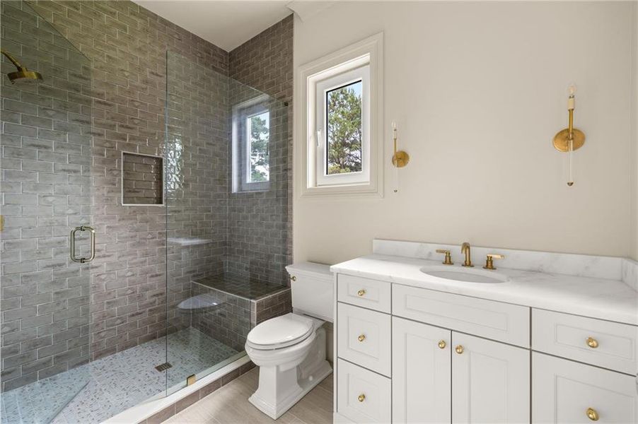 Furnished interior view inside a new home in , Canton (Image 67).