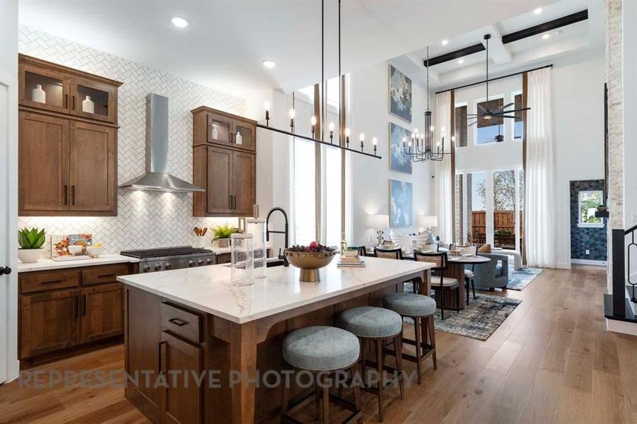 Furnished interior view inside a new home in Star Trail, Prosper (Image 35).