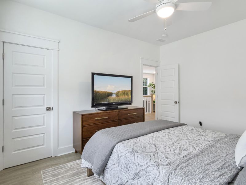 Furnished interior view inside a new home in Overlook at Copahee Sound, Awendaw (Image 64).