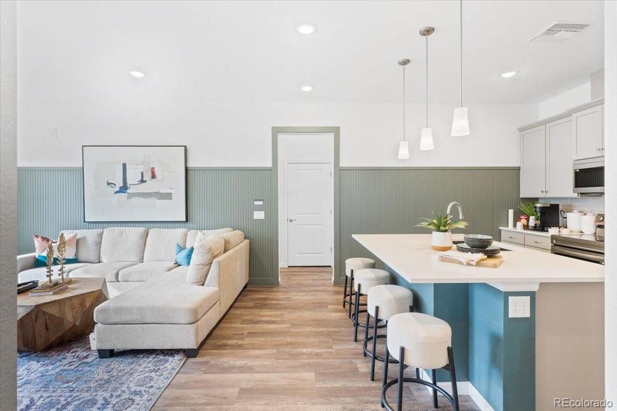 Furnished interior view inside a new home in Gateway Commons, Denver (Image 12).