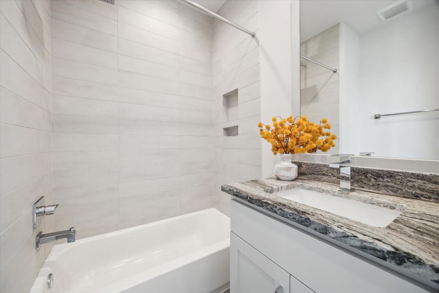 Furnished interior view inside a new home in Point East, Houston (Image 24).