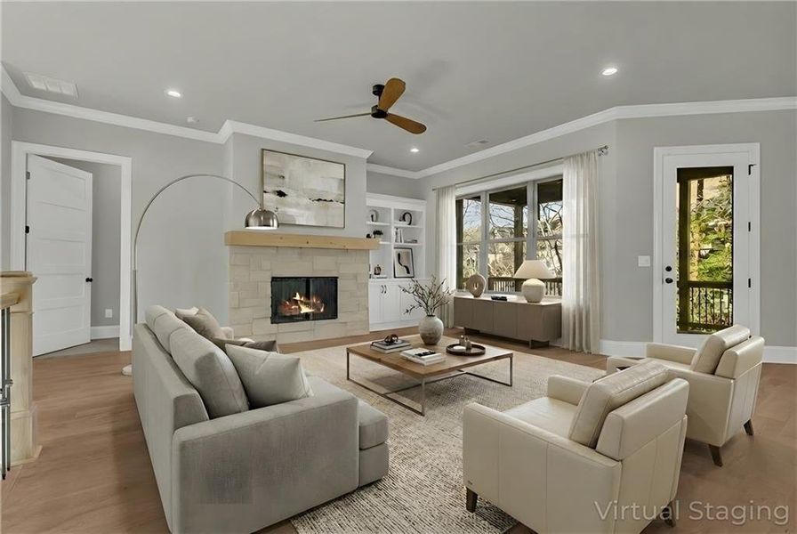 Furnished interior view inside a new home in , Gainesville (Image 22).