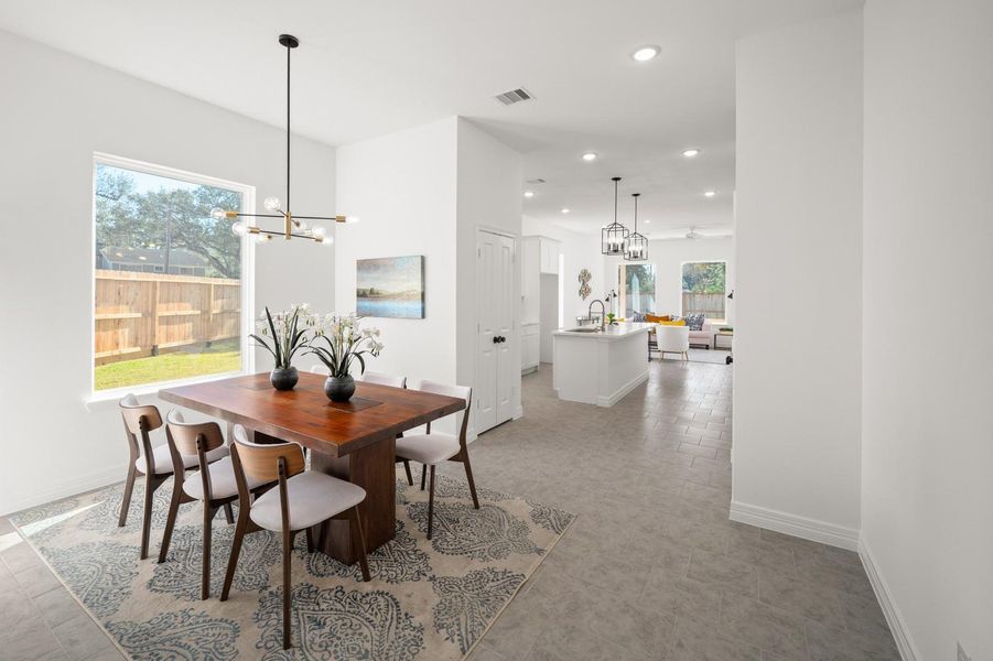 Furnished interior view inside a new home in , Missouri City (Image 19).