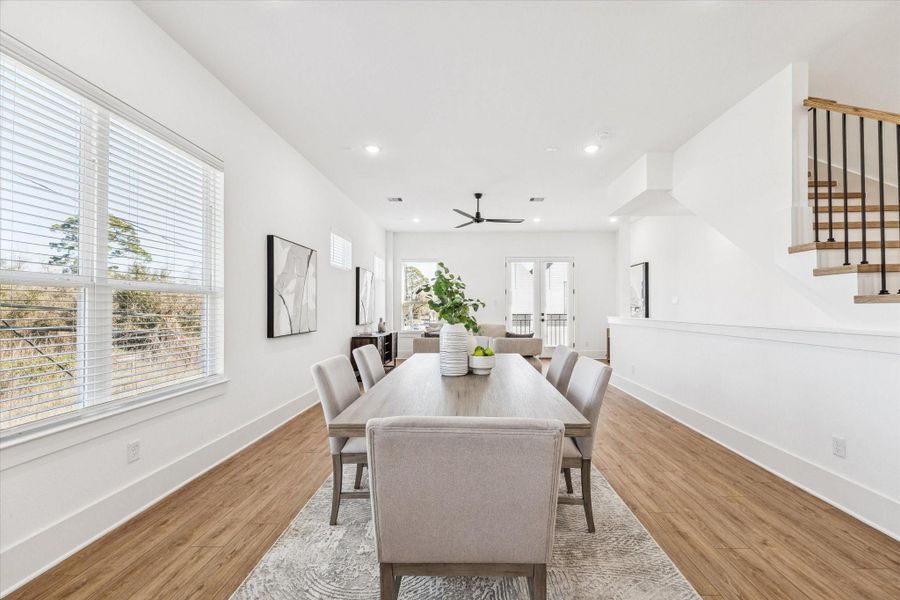 Furnished interior view inside a new home in Paul Quinn Heights, Houston (Image 17).