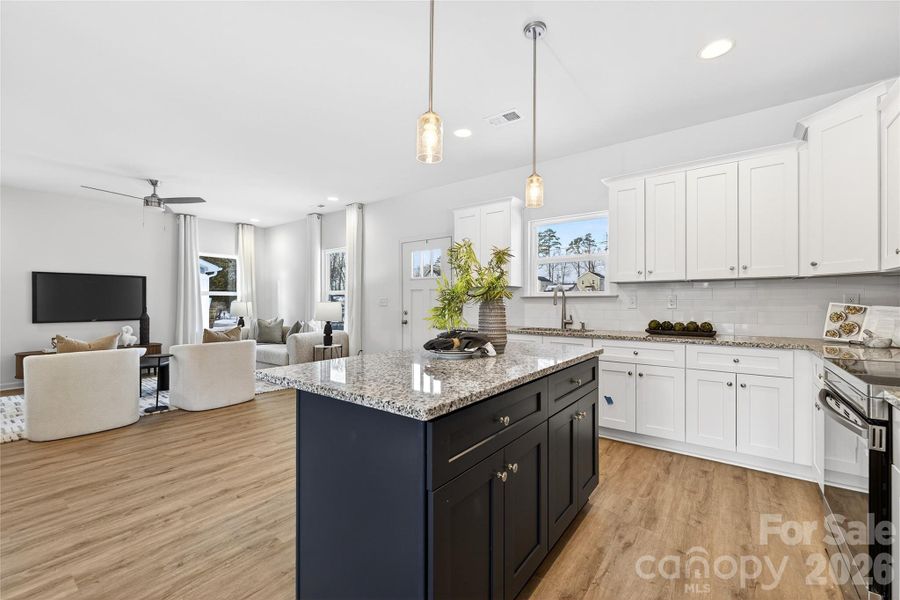 Furnished interior view inside a new home in , Charlotte (Image 8).