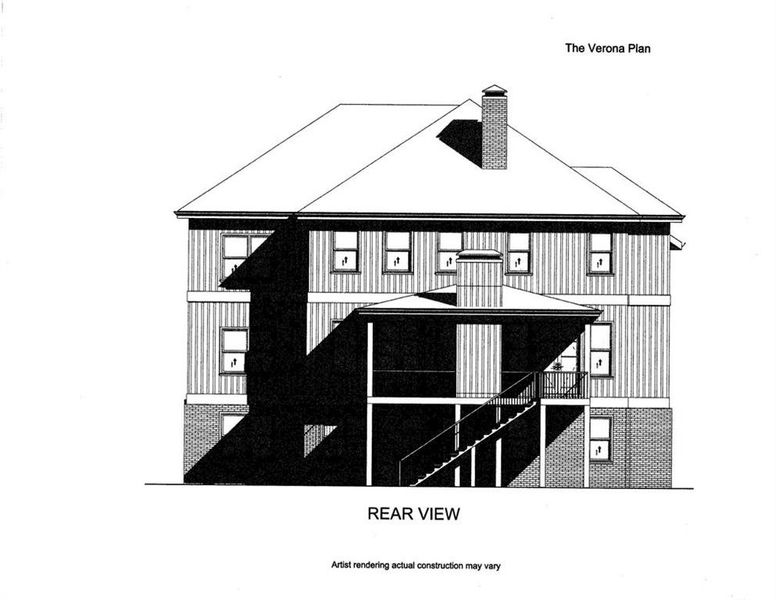 Exterior rendering of this home design in , Powder Springs, GA (Image 1). Exterior rendering of this home design in , Powder Springs, GA (Image 1).