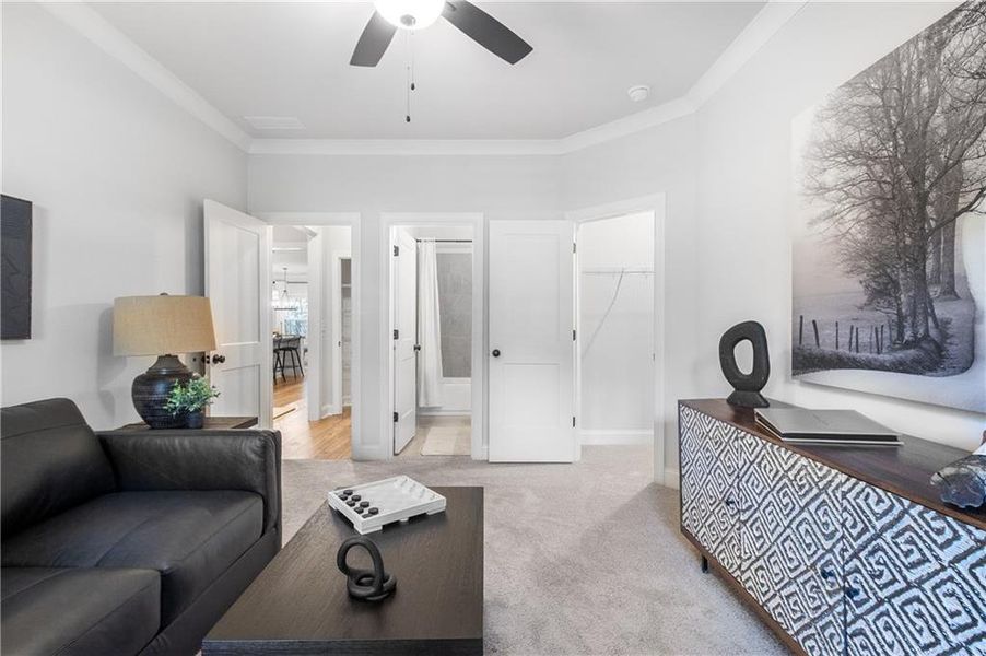 Furnished interior view inside a new home in Belle Woode Estates, Monroe (Image 31). Furnished interior view inside a new home in Belle Woode Estates, Monroe (Image 31).