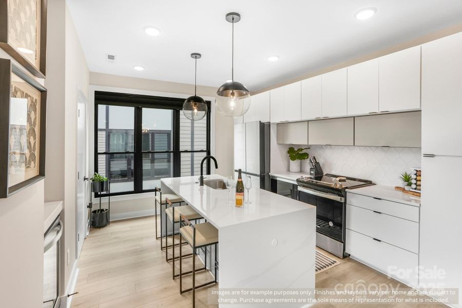 Furnished interior view inside a new home in , Charlotte (Image 13).