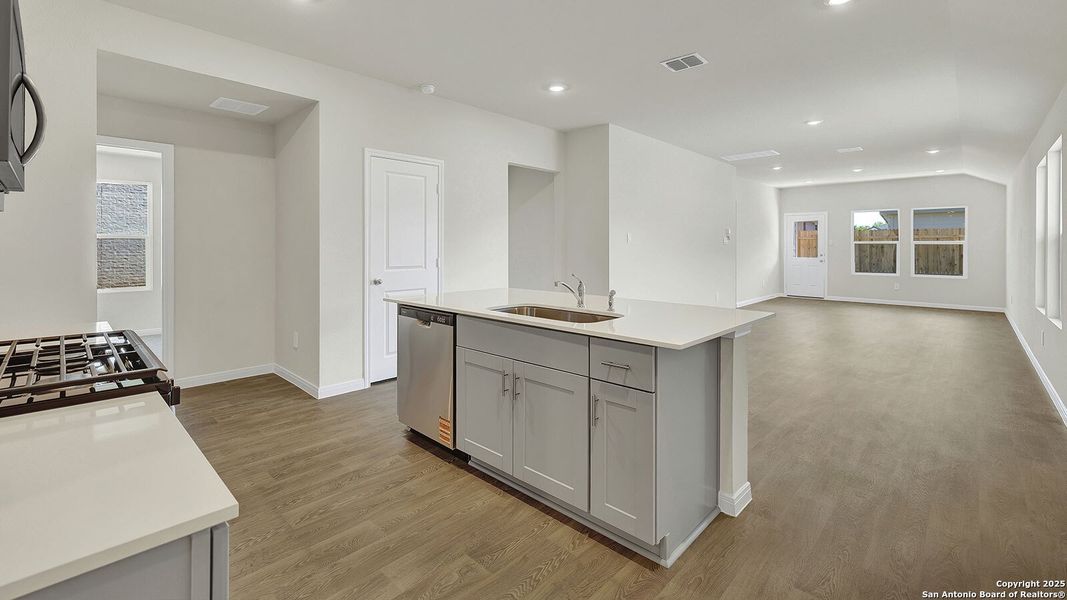 Furnished interior view inside a new home in Whisper South, San Marcos (Image 7).