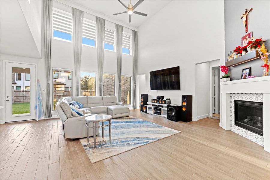 Furnished interior view inside a new home in Fulbrook On Fulshear Creek 60', Fulshear (Image 14). Furnished interior view inside a new home in Fulbrook On Fulshear Creek 60', Fulshear (Image 14).
