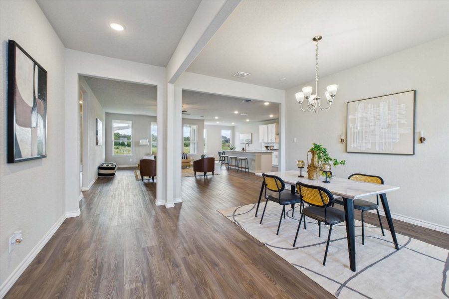 Representative furnished interior of a home built from the The Foster E by Davidson Homes LLC in Potranco Oaks, Castroville (Image 6).