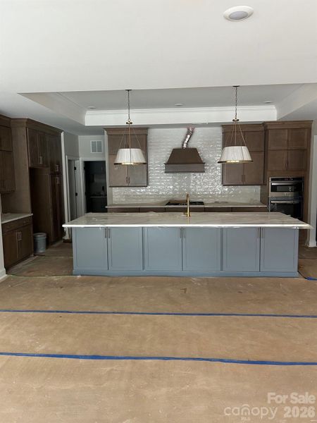 In-progress construction of a new home in The Courtyards at Hodges Farm, Charlotte, NC (Image 6).