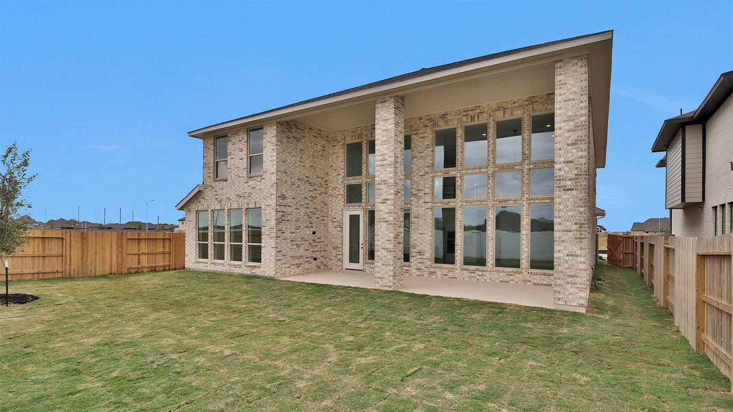 Exterior details and patio area of a home in Valencia 60', Manvel (Image 3). Exterior details and patio area of a home in Valencia 60', Manvel (Image 3).