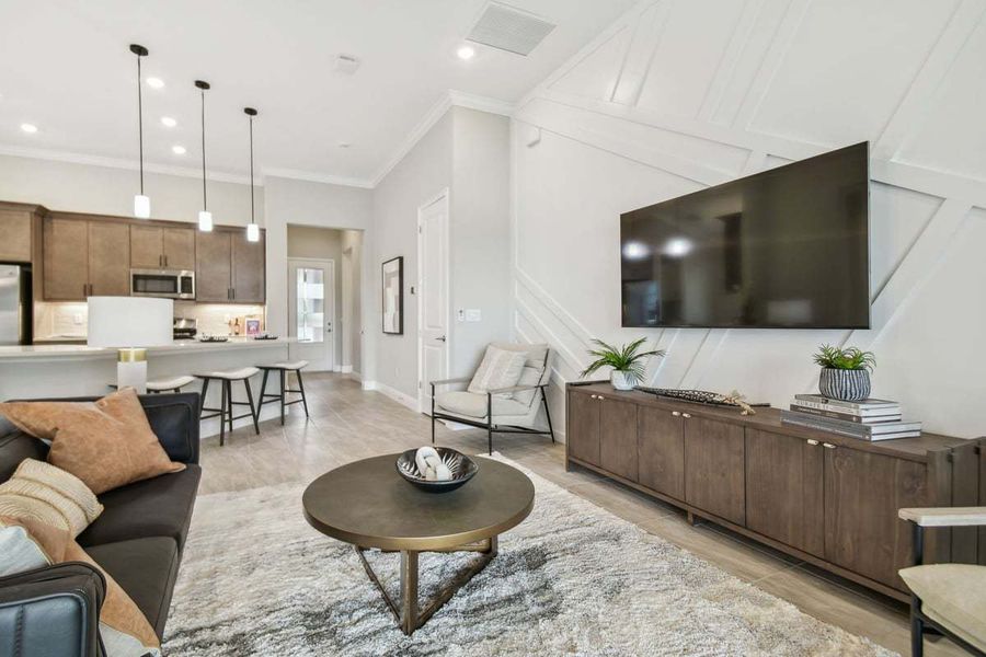 Representative furnished interior of a home built from the 50' Sweetwater by William Ryan Homes in Tamarack at Two Rivers, Zephyrhills (Image 18).