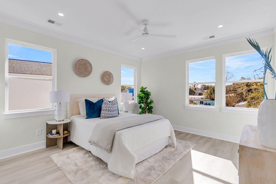 Furnished interior view inside a new home in , Charleston (Image 10).